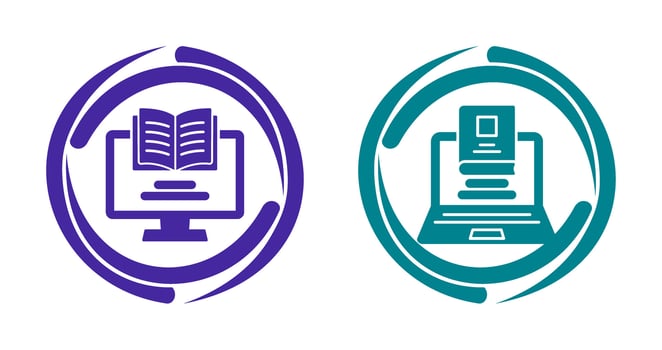 Monitor and Laptop Icon vector