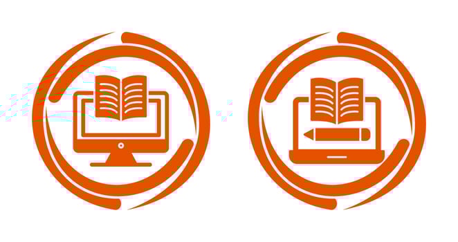 Digital Learning and Written Icon vector