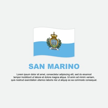 San Marino Flag Background Design Template. San Marino Independence Day Banner Social Media Post. San Marino Background vector