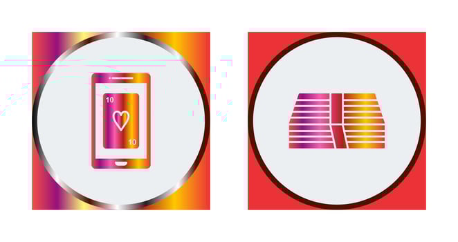 phone gambling and pack of bills  Icon vector