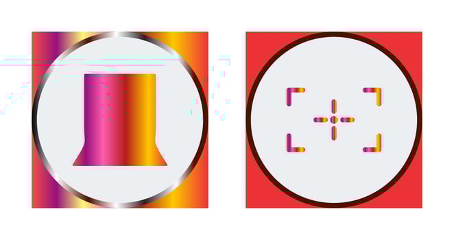 back stand and focus Icon vector