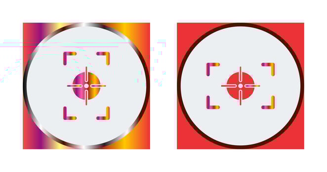 focus vertical and focus horizontal Icon vector