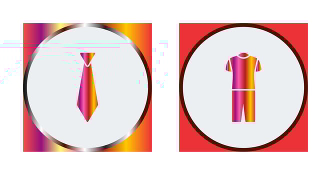 Tie and Pyjamas Icon vector