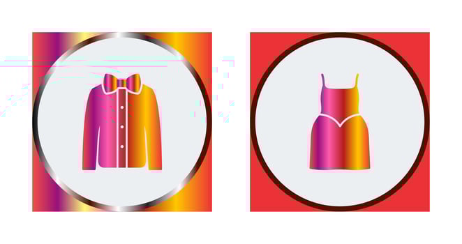 Shirt with Bow and Party Icon vector