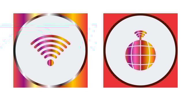 Signal on User and global Signals Icon vector