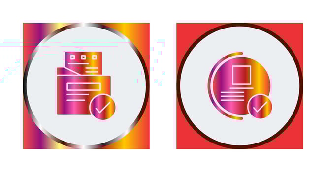 File Protection and Guarantee Icon vector