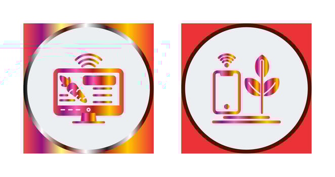 Information and Agriculture Icon vector