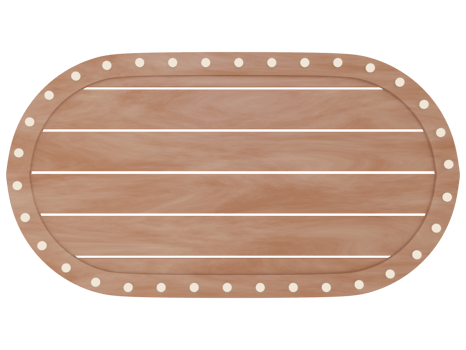 3D Wooden Signboards With Light Frame png
