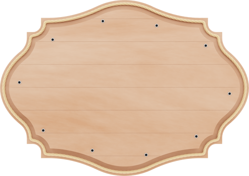 3D Beige Wooden Labels Illustrations png