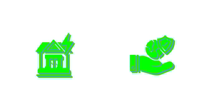 Natural Disaster and Travel Icon vector