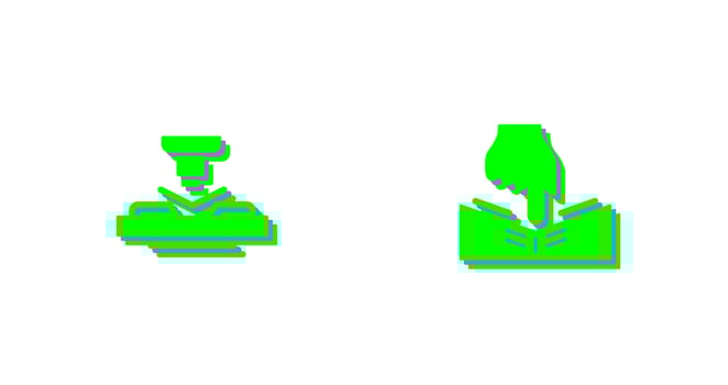 Press and Elasicity Icon vector