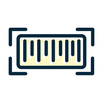 Barcode Vector Thick Line Filled Dark Colors Icons For Personal And Commercial Use.