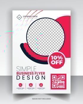 Simple Flyer Design vector