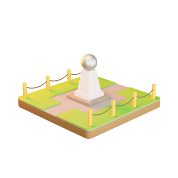 park monument 3d icon png