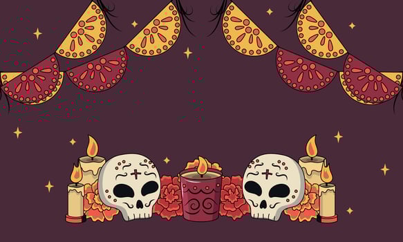 Day of The Dead vector banner