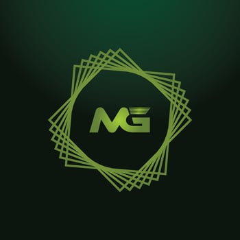 MG, GM Alphabets Letters Logo Monogram vector