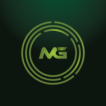 MG, GM Alphabets Letters Logo Monogram vector