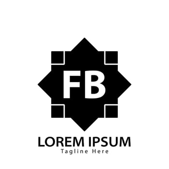 letter FB logo. F B. FB logo design vector illustration for creative company, business, industry. Pro vector