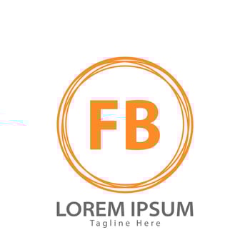 letter FB logo. F B. FB logo design vector illustration for creative company, business, industry. Pro vector
