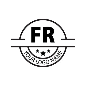 letter FR logo. F R. FR logo design vector illustration for creative company, business, industry. Pro vector