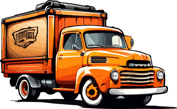 Truck Car Clip Art AI Generative png