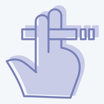 Icon Smoke. related to World Cancer symbol. two tone style. simple design editable. simple illustration vector