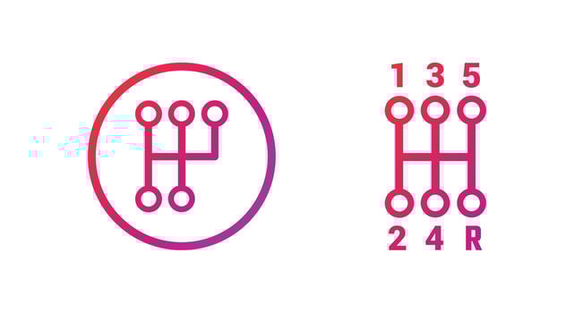 Gear box Icon. Gear box Gradient Icon Symbol Vector Illustration