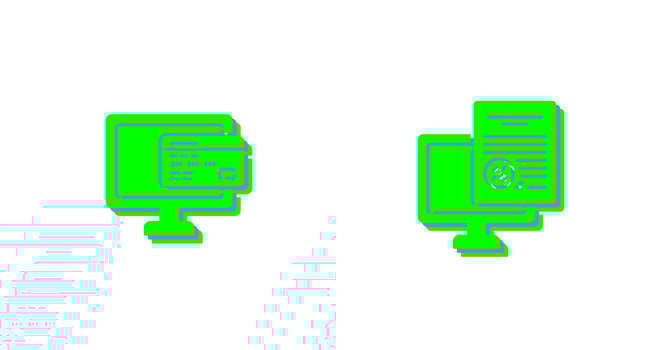 Online Payment and Online Tax Icon vector