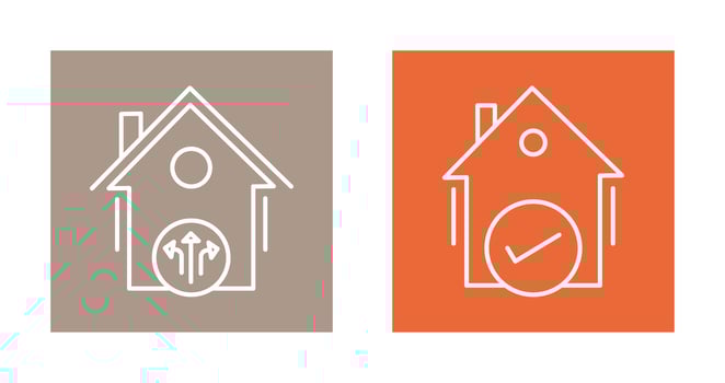 Vent and Houses Icon vector