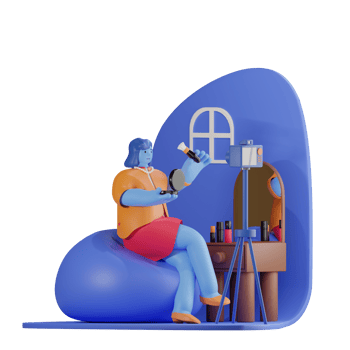 3D Makeup Vlogger png