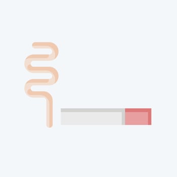 Icon Cigar. related to World Cancer symbol. flat style. simple design editable. simple illustration vector