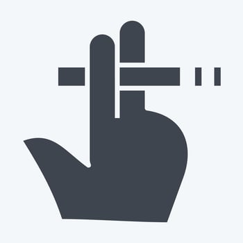 Icon Smoke. related to World Cancer symbol. glyph style. simple design editable. simple illustration vector