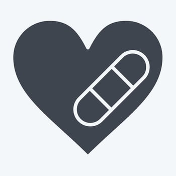 Icon Cure. related to World Cancer symbol. glyph style. simple design editable. simple illustration vector