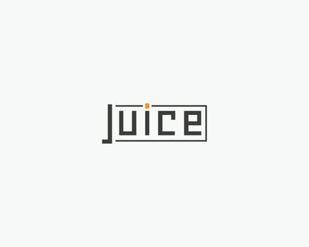 Juice Letter Logo Design vector