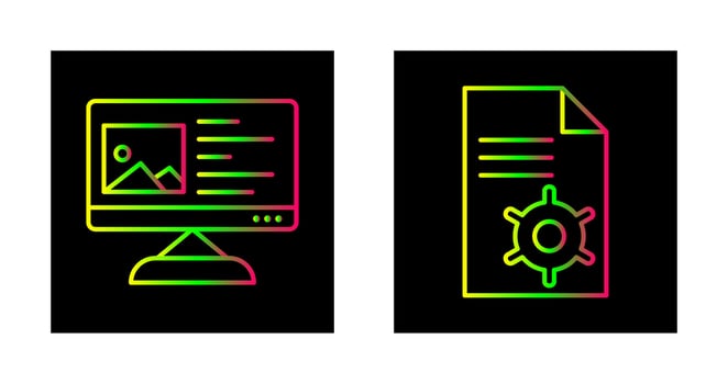 Content Planning and Content Management Icon vector