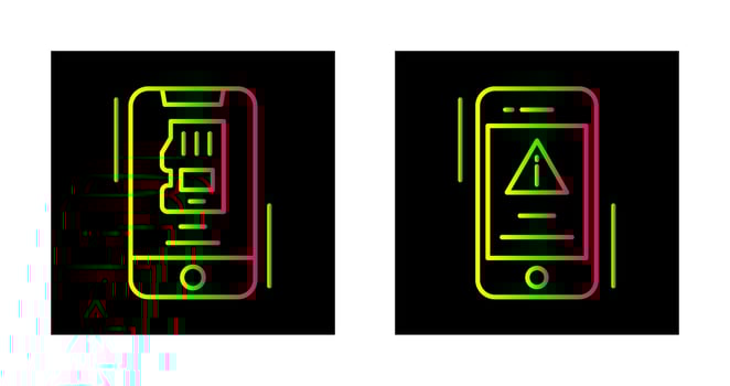 Memory and Error Icon vector