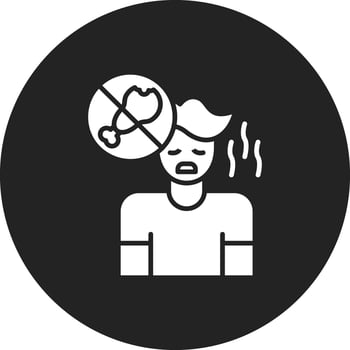 Anorexia Nervosa Vector Icon