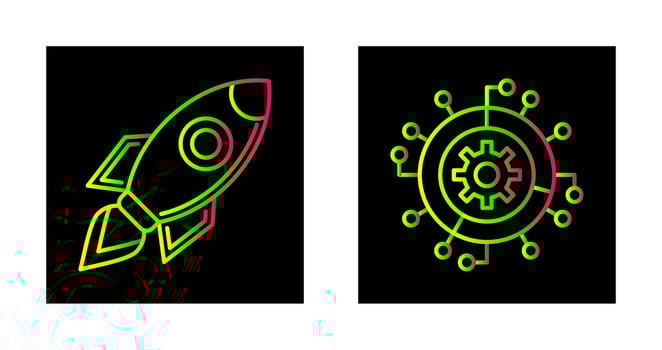 Launch and Progress Icon vector