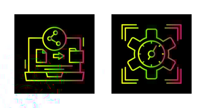 File Share and SEO Performance Icon vector