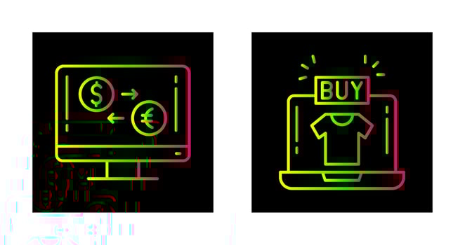Currency Exchange and Buy Icon vector