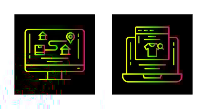 Tracking and Find Icon vector
