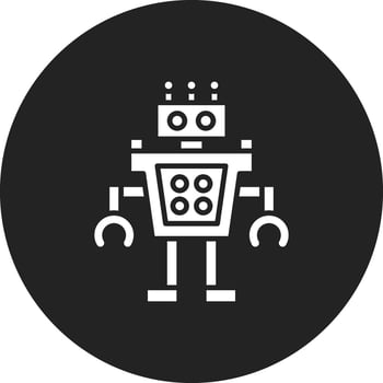 Humanoid Robot Vector Icon