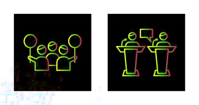 Protest and Debate Icon vector