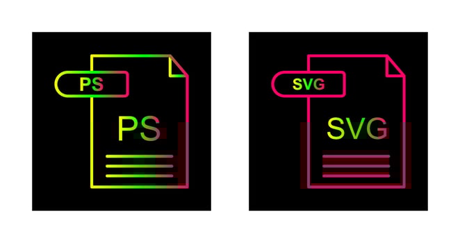 PS and SVG Icon vector