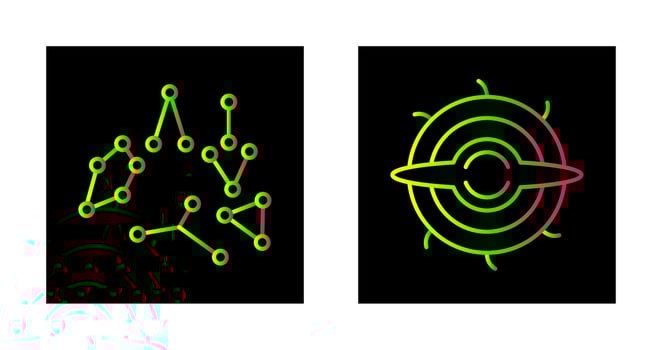 constellation and blackhole Icon vector