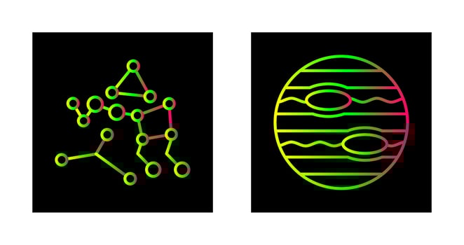 ursa major and neptune Icon vector
