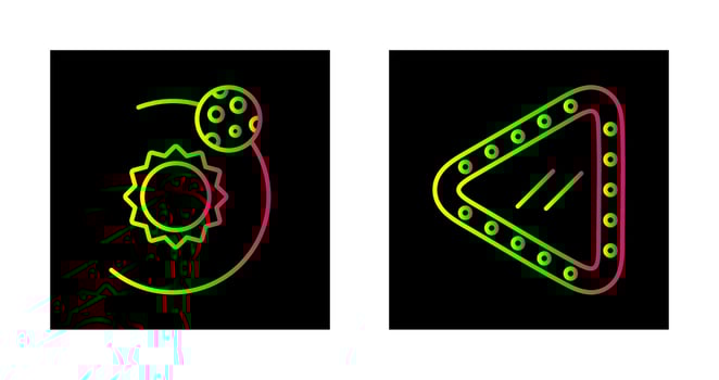 orbit and porthole Icon vector