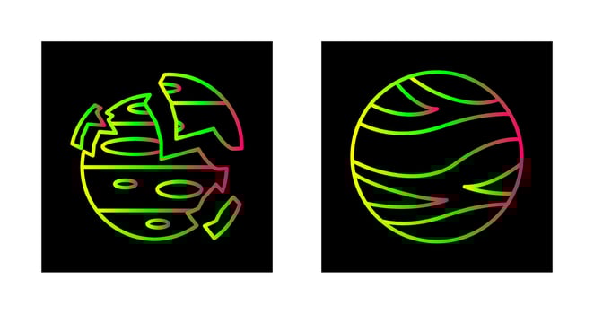 venus and destroyed Icon vector