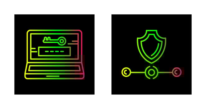 Password and Vpn Icon vector