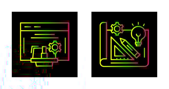 Expense and Develoment Icon vector